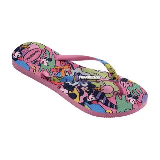 【havaianas 哈瓦仕】拖鞋 女鞋 夾腳拖 Slim Disney Stylish 粉色 4147020-1749W(哈瓦士)