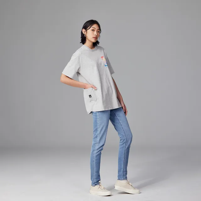 【Lee】女裝 牛仔褲 / 涼感 413 高腰標準小直筒 九分褲 淺藍洗水 / 101+ 系列(LB317045628)