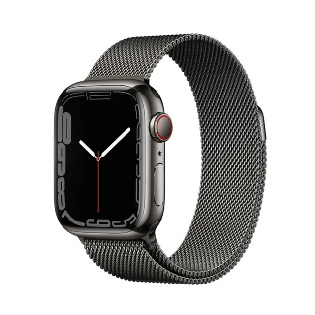 Apple 蘋果】A級福利品Apple Watch Series 7 41公釐LTE 不鏽鋼錶殼保固