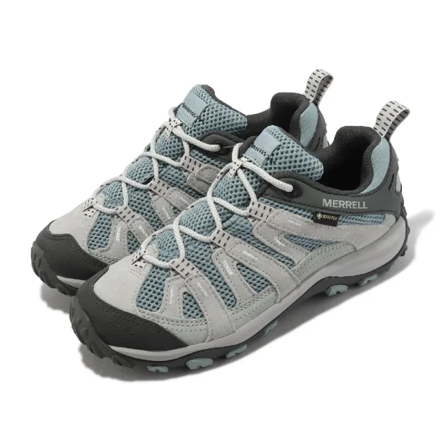 MERRELL】登山鞋Alverstone 2 GTX 女鞋灰藍防水越野戶外郊山健行低筒