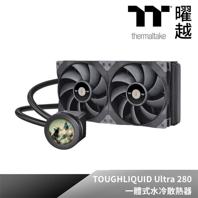 Thermaltake 曜越 鋼影 TOUGHLIQUID Ultra 280 一體式水冷散熱器(CL-W374-PL14BL-A)