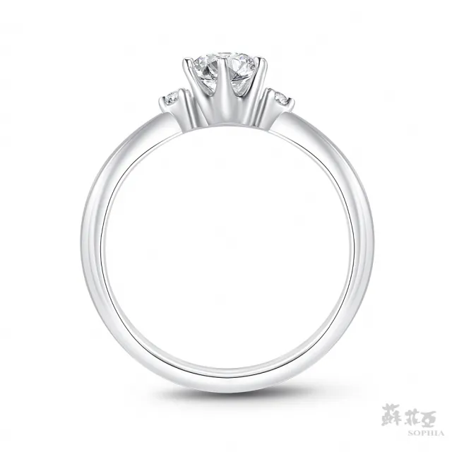 【蘇菲亞珠寶】50分 F/VS2 18K金 相伴 鑽石戒指