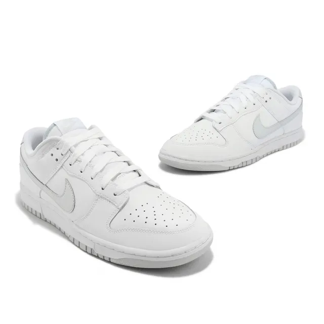 NIKE 耐吉】休閒鞋Dunk Low Retro 男鞋女鞋白灰經典款White Pure