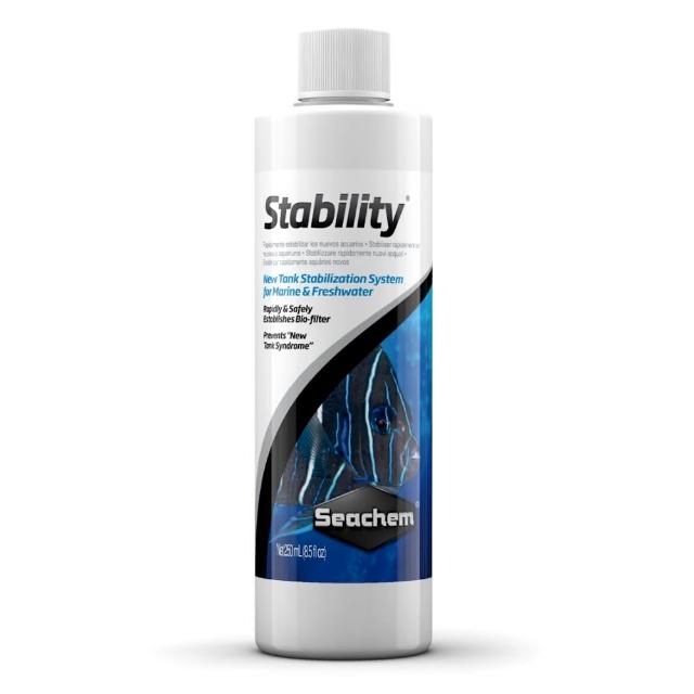 【Seachem 西肯】全效硝化菌250ml Stability快速啟動/培菌利器/硝化菌美國原裝(淡海水觀賞魚魚缸使用N1126)