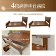 【IHouse】熊讚 全實木房間3件組 單大3.5尺(床架+床頭櫃+舒適獨立筒床墊)