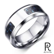 【RJ New York】藍海方晶中性不鏽鋼碳纖維戒指(7色戒圍可選)