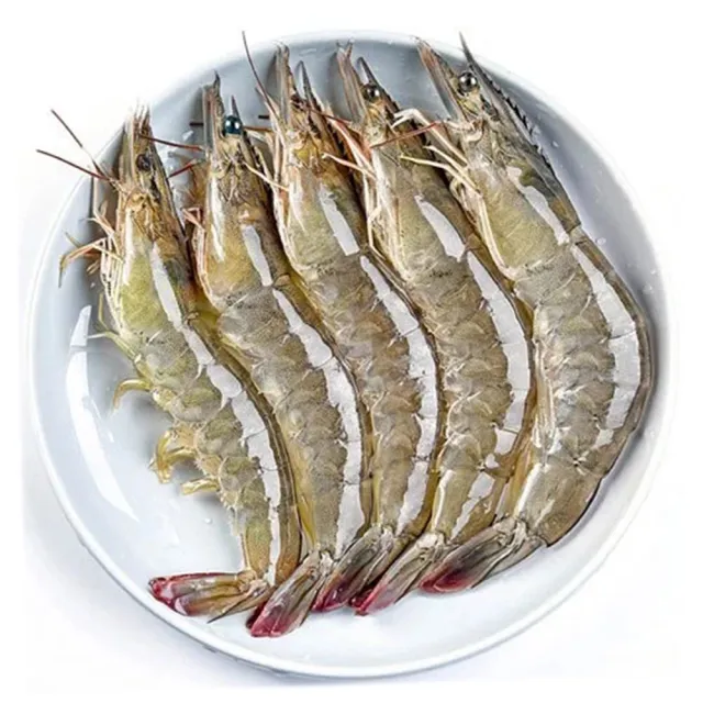 【悅生活】鮮市集 無毒野放生凍大白蝦850g±5/盒 1盒組(極速鮮凍 包冰率低)