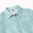 【ILEY 伊蕾】氣質俏甜愛心口袋透膚襯衫外套(淺藍色；M-XL；1231024001)
