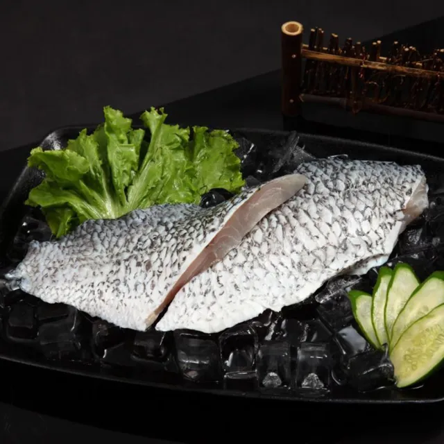 鮮市集 台灣無土味無刺無骨鱸魚清肉240g±5%/包 4包組(1片/1包)