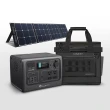 【BLUETTI】EB55 野獸級戶外行動電源站全套組 太陽能板+戶外收納包(戶外行動電源站)