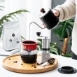 【PO:】POx黑沃耶加雪菲咖啡四件組(手沖壺-黑/咖啡杯350ml/磨豆機)(多色可選)
