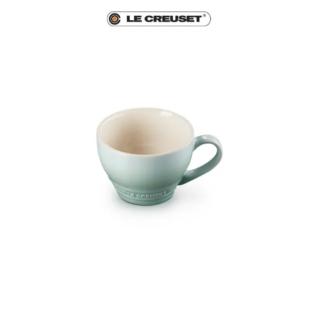 【Le Creuset】瓷器卡布奇諾杯400ml(悠然綠-無盒)