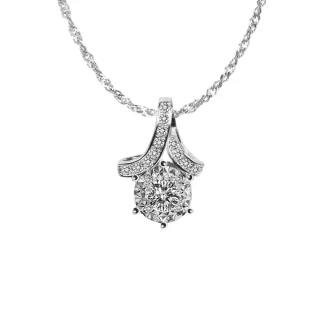 【CTJ】女王節!25分 D-F color 18K金 奇蹟光面 天然鑽 鑽石項鍊(鑽石閃耀時刻 只為摯愛的妳)