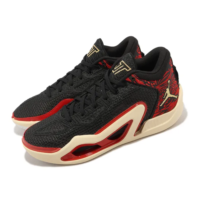 NIKE 耐吉】籃球鞋Jordan Tatum 1 PF Zoo 黑紅低筒男鞋喬丹(DX6734-001