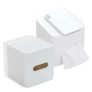 【俐落大方】簡約桌面衛生紙盒(無印風 浴室收納 面紙盒 紙巾盒 捲紙架 衛生紙收納 捲筒衛生紙架)