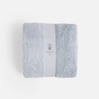 【HOLA】極超細纖維素色抗菌浴巾-灰藍70x150