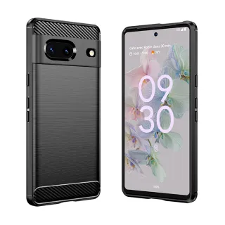 【YANG YI 揚邑】Google Pixel 7 碳纖維拉絲紋軟殼散熱防震抗摔手機殼