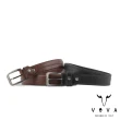 【VOVA】台灣總代理 品味紳士復古休閒皮帶-黑色(VA007-001-BK)