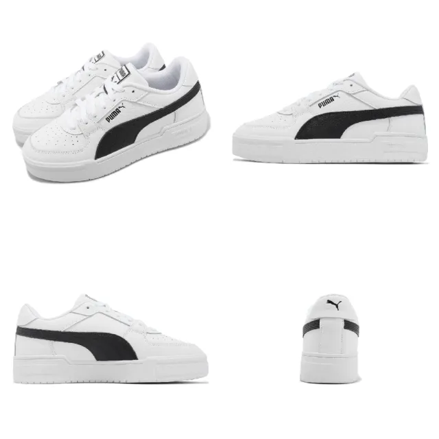 【PUMA】休閒鞋 CA Pro Classic 男鞋 女鞋 白 黑 復古 皮革 微厚底 小白鞋(38019003)