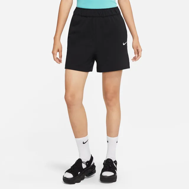 【NIKE 耐吉】短褲 女款 運動短褲 慢跑 AS W NSW JRSY SHORT 黑 DM6729-010