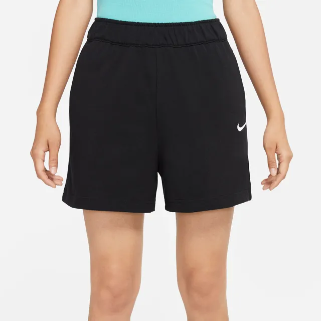 【NIKE 耐吉】短褲 女款 運動短褲 慢跑 AS W NSW JRSY SHORT 黑 DM6729-010