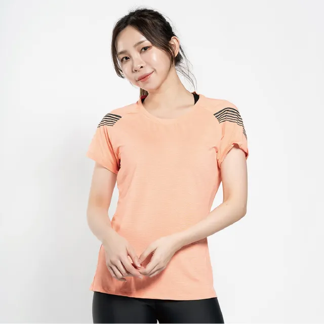 【AREXSPORT】女運動服 加大吸排涼感衣 大碼女上衣 女短袖上衣 涼感短袖 大尺碼S-3L(女運動吸排涼感衣)