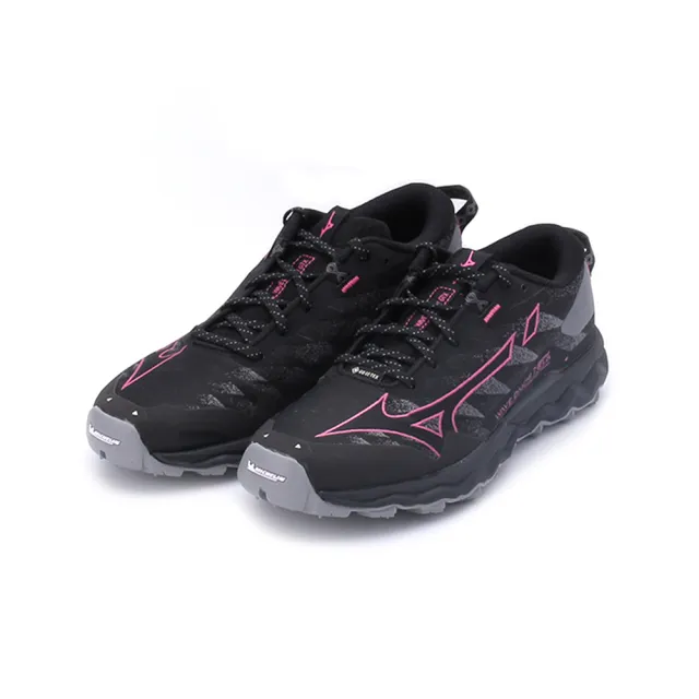 MIZUNO 美津濃 WAVE DAICHI 7 GORE-TEX 慢跑鞋 黑桃 女鞋 J1GK225621