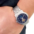 【CONSTANT 康斯登】百年典雅心跳月相日期機械腕錶(FC-335MCNW4P6B/藍色)
