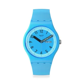 【SWATCH】PROUDLY BLUE 經典手錶/男錶/女錶/瑞士製造 SO29S702(41mm)