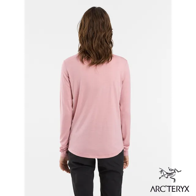 【Arcteryx 始祖鳥】女 Lana 羊毛長袖圓領衫(幸福粉)