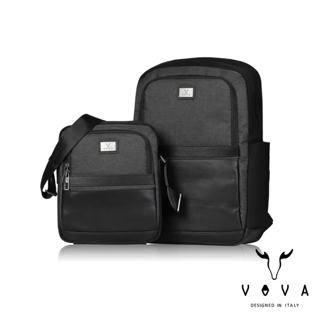 【VOVA】台灣總代理 凱撒 後背包-黑色(VA129S06BK)