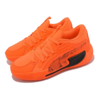 【PUMA】籃球鞋 Court Rider Chaos Laser 男鞋 橘 黑 緩衝 低筒(37805301)
