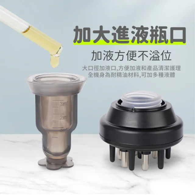 【按摩神器】家用頭皮上藥器(彈力滾珠 護理 保養 導入儀 導液梳 頭皮按摩器 精油頭療梳 按摩梳 髮液塗抹器)
