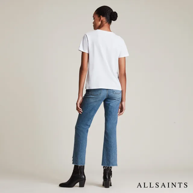 【ALLSAINTS】GRACE 柔軟純棉公羊頭骨短袖T恤-白 WM248W(常規版型)