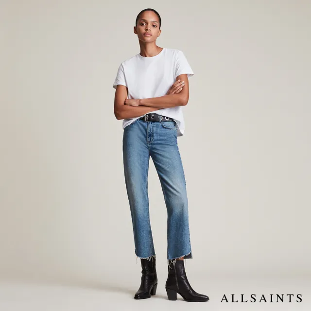 【ALLSAINTS】GRACE 柔軟純棉公羊頭骨短袖T恤-白 WM248W(常規版型)