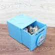 【小禮堂】哆啦A夢 單抽積木收納盒 - 藍全身款(平輸品)
