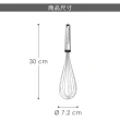 【Master Class】SoftGrip不鏽鋼打蛋器 黑30cm(攪拌棒 攪拌器)