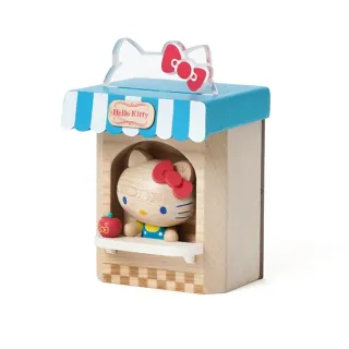 【小禮堂】Hello Kitty 木製迷你聲控燈 - 小賣部款(平輸品)