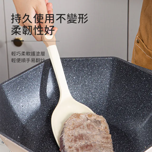 【SUNORO】暮雪系列 矽膠料理廚具2入組(鍋鏟/湯杓)