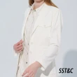 【SST&C 最後55折】白色口袋腰繩麻質休閒西裝外套8162304001