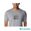 【Columbia 哥倫比亞 官方旗艦】男款-Tech Trail UPF50快排短袖上衣-灰色(UAX54020GY / 2023年春夏)