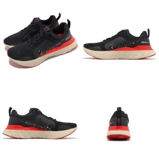 【NIKE 耐吉】慢跑鞋 React Infinity Run FK 3 男鞋 黑 紅 運動鞋 路跑 緩震(DZ3014-002)