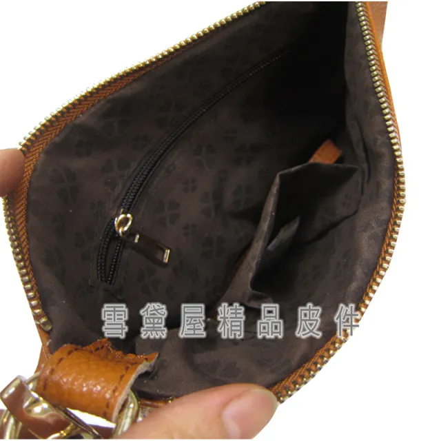 【SNOW.bagshop】雙11 真皮 水餃包 小容量 真皮包包 100%進口牛皮材質 手拿 肩背 斜側背 隨身物品包