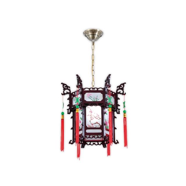 【必登堡】元閣吊燈 B564167(和室燈/神明廳宮燈/古典/復古/藝術/LED/古代宮廷風)
