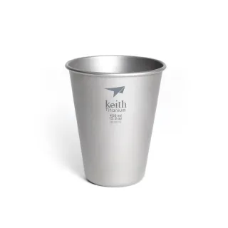 【Keith】鎧斯鈦單層啤酒鈦杯 450ml / Ti9002(單層鈦杯 戶外純鈦水杯 環保鈦冷飲杯 野餐露營杯 鈦咖啡杯)