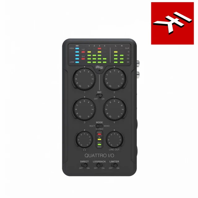 IK Multimedia iRig Pro Quattro I/O 行動錄音介面(原廠公司貨 商品保固有保障)