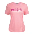 【POLAR BEAR 北極熊】女吸濕排汗網眼印花T恤-粉紅(23T05)
