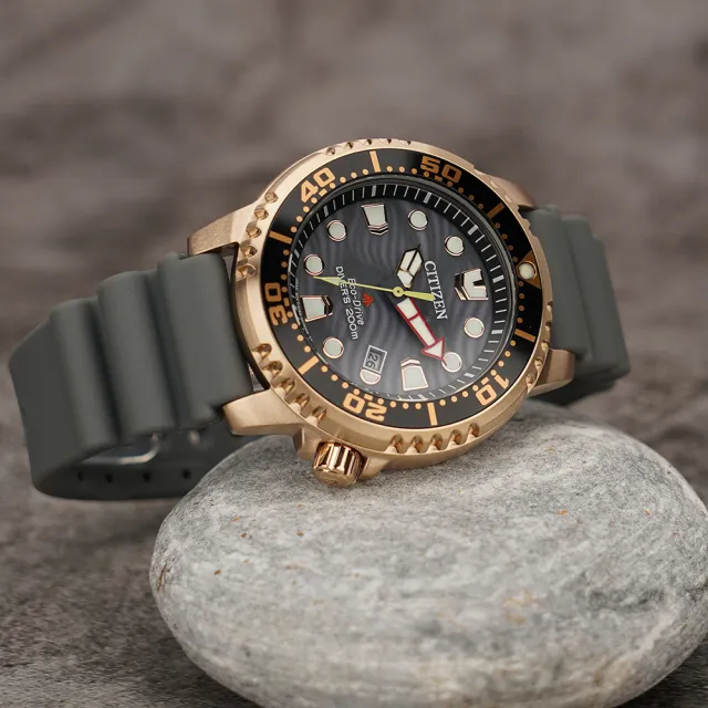 【CITIZEN 星辰】PROMASTER MARINE 限量 光動能200米潛水錶 送行動電源 開學(BN0163-00H)