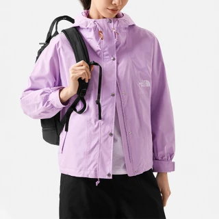 【The North Face】北臉 外套 女款 衝鋒衣 運動外套 防潑水 W 78 RAIN TOP JACKET 紫 NF0A5JYDHCP