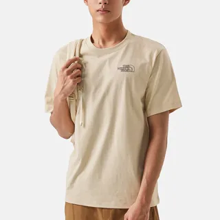 【The North Face】北臉 上衣 男款 短袖上衣 運動 M S/S EARTH DAY GRAPHIC TEE 卡其 NF0A81N23X4